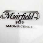 Muirfield Magnificence Coffee Cup 9136 Gold White 3x2 5  Mug Vintage