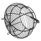 Round Wire Egg Basket With Handle Vintage Iron Basket For Fruits Metal Egg