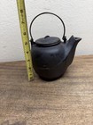 Antique Cast Iron Tea Kettle W  Lid   Cabin Humidifier   5-1 2  X 5 