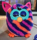 Furby Boom Hasbro 2012  Diagonal Stripes - Pink Orange Purple - Open Box As Is