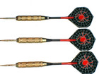 Steel Tip Darts  Used 19 Gram Brass  With New Aluminum Shafts   Flights  2428