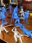 18 Marx Civil War Confederate Cavalry Gray And Blue