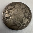 1871 Canada 25c Silver Victoria Quarter Coin Km 5 0 925 Fine
