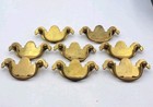 Lot Of 8 Antique Hardware Furniture Drawer Pulls Vintage Handles Metal Brass