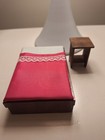 Vintage Lundby Dollhouse Daybed W drawers   Unbranded Nightstand S 1 16 Scale
