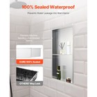 Shower Niche 13x25x4 Inch Recessed Wall Double Shelf Storage Stainless Steel