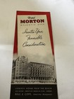 Vintage  Hotel Morton    Virginia Ave Atlantic City  Nj 1950s Very Rare Brochure
