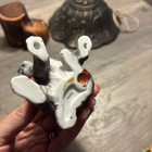 Vintage 1985 Lefton Schnauzer Puppy Dog Figurine Gray White  05310 4   