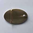 Solid Brass Oval Shape Metal Belt Buckle