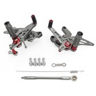 Aluminum Gray Rear Sets Footpegs Footrest For Kawasaki Z900 Z 900 2021 2022