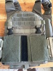 Hrt Rac Plate Carrier Adjustable Nylon Medium Green With Detachable Molle Panel 