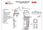 Chevrolet Corvette 1990 - 1996  Dash Trim Kit   Full Kit   Variety Of Colors