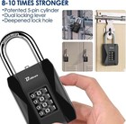 Combination Lock  4 Digit Outdoor Heavy Duty Padlock Metal  Weatherproof Alloy L
