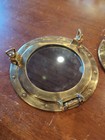 Vintage 8  Brass Marine Ships Porthole Mirror Set Of 2 Moby Dick Specialties