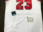 Michael Jordan Bulls Signed Autographed Nba Dry-fit Red-black Jersey W coa