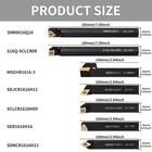 5 8 16mm Indexable Lathe Turning Tool 21pcs Kit- 7pcs Metal Lathe Tools Holde   
