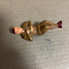 Vintage Barclay Manoil Lead Soldier Sitting   Eating Chow