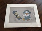1959 Walt Disney Original Production Cels Jiminy Cricket Professor Owl Ina