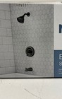 Moen Banbury Single Handle 1 Spray 1 75 Gpm Tub And Shower Faucet Black open