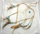 Native American Made 9  Heart Dream Catcher  Turquoise  Valentine  Coa   dc9-5