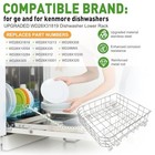 Wd28x31819 Dishwasher Lower Rack Replacement For Ge Wd28x10284 Wd28x10001