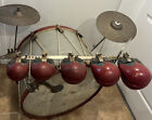 Antique Drum Set Trap Kit  Slingerland  Leedy Temple Blocks  Hi Hat Cymbals 1920