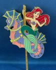 Disney Ariel Carousel Of Dreams Series Jumbo Le300 Pin Beyond The Sea Gold