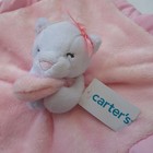 New Carter s Kitten Cat Pink   White Baby Security Blanket Lovey 2022