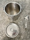 Vintage Ralph Lauren Home  crocodile Repousse  Stainless Steel Ice Bucket 