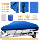 Heavy Duty Waterproof Grade Boat Cover Dust Trailerable V-hull Runabout Fishing