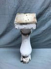 1 Large Antique Shabby White Turned Wood Spindle Porch Baluster Old Vtg 1158-26b