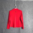 Jamie Sadock Golf Pullover Womens Sz M Red Quarter Zip Long Sleeve Athletic Top