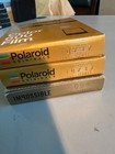 2x Polaroid Color 600 Film Gold Fame 10 17   1x Impossible Gold Frame 09 14