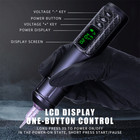 Wireless Coreless Motor Tattoo Gun Machine Makeup Pen Rca Adapter Kit 1600mah