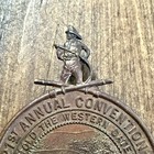 1895 Massachusetts State Firemen   s Assoc  21st Annual Convention Medal