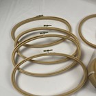 Vintage Lot Of  Embroidery Hoops Wood - 4  5    6    And  9  Oval   19 Pieces Total