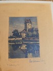 Antique Hand-colored Etchings  Signed And Titled Lot