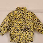 Kids Pulse Bright Neon Yellow Leopard Print Puffer Jacket 2t 2t