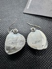 J  Begay Navajo Sterling Silver Turquoise Dangle Earrings Signed Southwestern