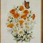 No Yarn  Elsa Williams Poppies    Daisies Crewel Embroidery Kit Chris Davenport