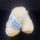 Vintage Happy Mates Yellow Bunny Rabbit Plush Peach Orange Ear Stuffed Animal 7 