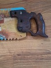 Vintage Design Saw Hand Painted 30    L Scene Of The Old Red Barn 