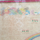 Harry Chapin Framed Hand Written And Illustrated Flowers Are Red Poem song Lyric