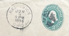 Usa - 1894 Postal Stationary Cover With West Union   Ohio Cancel