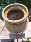 Early Edgefield Alkaline Glazed Canning Jar 8 5  High  Very Nice Creamy Glaze