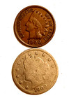 Indian Cent    v  Nickel Lot  19-1900