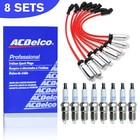 8pcs 9748hh Wires   41-962 19299585 Spark Plug For Chevrolet Gmc 4 8l 5 3l 6 0l
