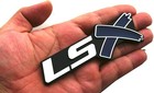 2pcs Lsx Side Rear Lid Boot Trunk 3d Emblem Badge Replacement For Chrome Blue