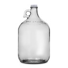 Glass Water Bottle  Includes 38 Mm Metal Screw Cap  1 Gal Capacity  pack Of 4 