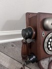 Vintage Western Electric Rotary Dial Wood Wall Telephone 